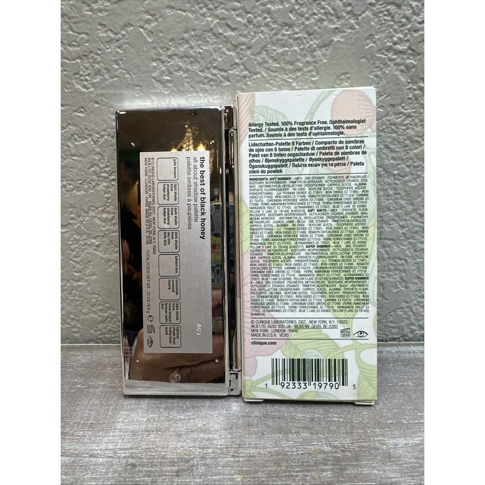 $23 π Clinique The Best Of Black Honey All About Shadow Palette 8.9g New - Picture 5 of 5